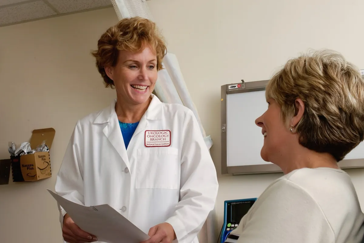 Doctor consulting a patient in a clinic